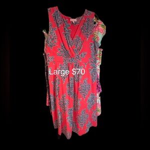 Lilly Pulitzer Coral Print Dress